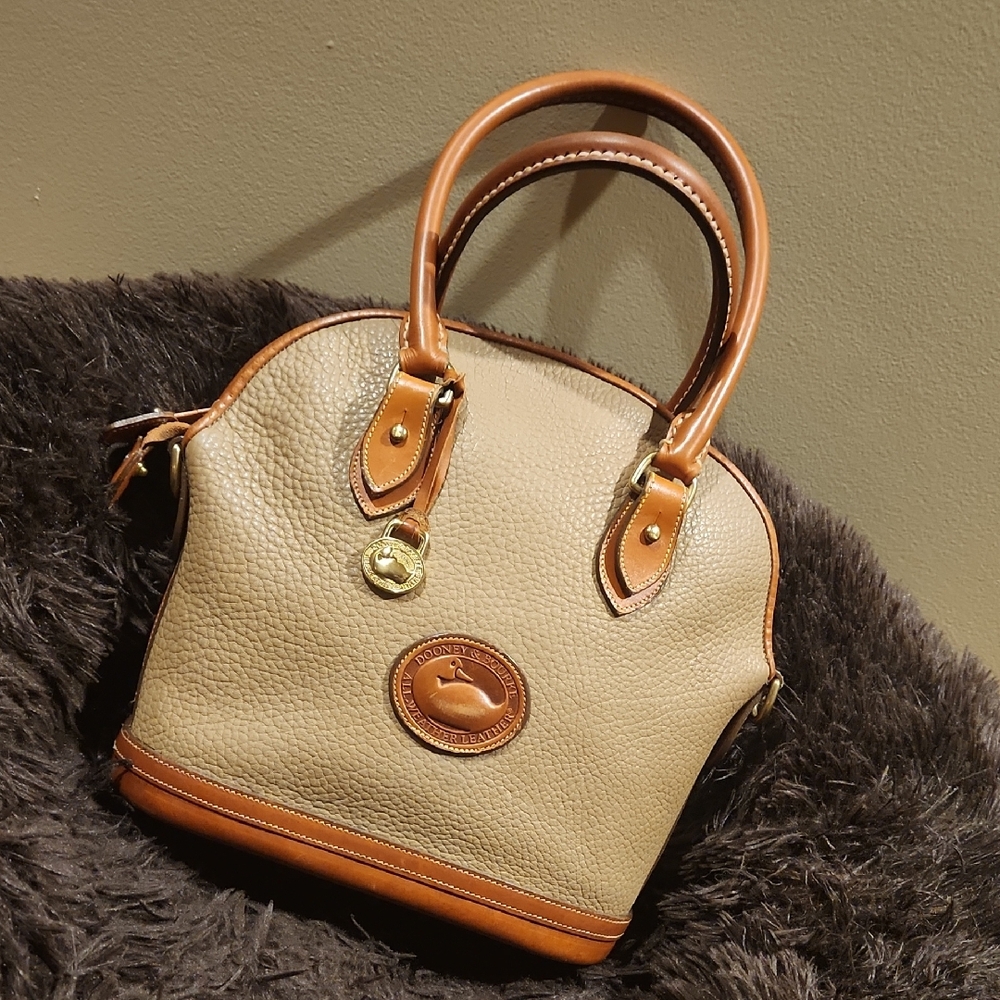 Vintage Dooney & Bourke Tan Leather Handbag